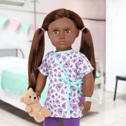 Our Generation 18" Hospital Doll with Gown - Karissa