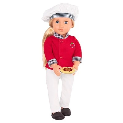 Our Generation 18" Chef Doll with Play Food Accessories - Chiara 3 Our Generation 18" Chef Doll with Play Food Accessories - Chiara