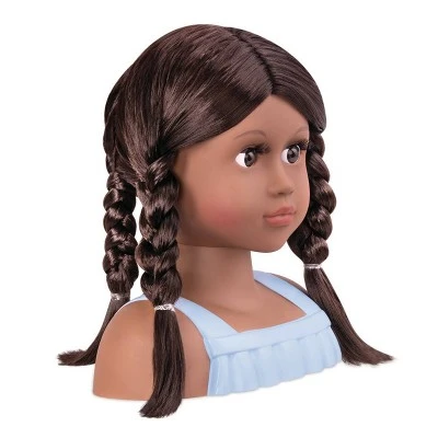 Our Generation Nessa with Accessories Styling Head Doll Brown Hair 4 Our Generation Nessa with Accessories Styling Head Doll Brown Hair - Image 3