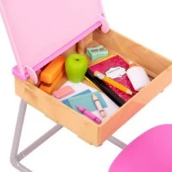 Our Generation Flying Colors School Desk & Supplies Accessory Set for 18" Dolls -Our Generation Doll Shop unnamed file 173