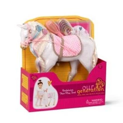 Our Generation 12" Hair Play Foal - Glitter & Hearts Andalusian Horse in White -Our Generation Doll Shop unnamed file 253