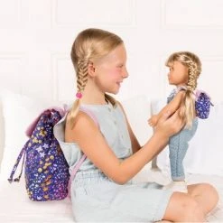 Our Generation Me & You Matching Floral Backpacks Accessory Set for Kids & 18" Dolls
