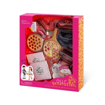 Our Generation Play Food Pizza Set for 18" Dolls - Yummy Pizzeria 6 Our Generation Play Food Pizza Set for 18" Dolls - Yummy Pizzeria - Image 4