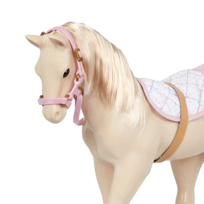 Our Generation Palomino Party Foal Horse Accessory Set for 18" Dolls 4 Our Generation Palomino Party Foal Horse Accessory Set for 18" Dolls - Image 2