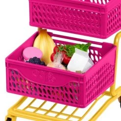 Our Generation Grocery Day Shopping Cart Pink & Yellow Accessory Set for 18" Dolls -Our Generation Doll Shop unnamed file 412