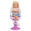 Our Generation Sitting Pretty Salon Chair Hair Styling Accessory Set for 18" Dolls