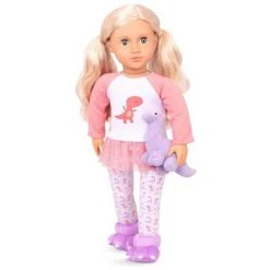 Our Generation Dinosaur Pajama Outfit for 18" Dolls - Dream Bright, Sleep Tight -Our Generation Doll Shop unnamed file 558