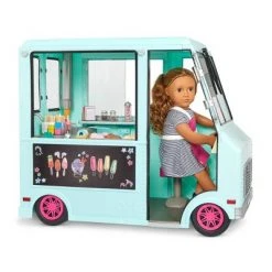 Our Generation Sweet Stop Ice Cream Truck with Electronics for 18" Dolls - Light Blue -Our Generation Doll Shop unnamed file 680