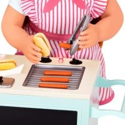 Our Generation Hot Dog Cart Accessory with Play Food for 18" Dolls - Retro Collection -Our Generation Doll Shop unnamed file 725