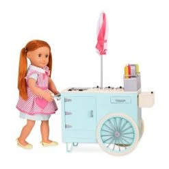 Our Generation Hot Dog Cart Accessory with Play Food for 18" Dolls - Retro Collection -Our Generation Doll Shop unnamed file 728