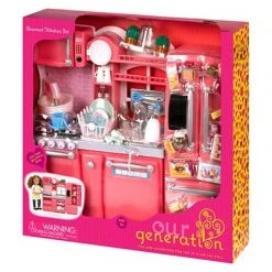 Our Generation Gourmet Kitchen Accessory Set - Pink -Our Generation Doll Shop unnamed file 752