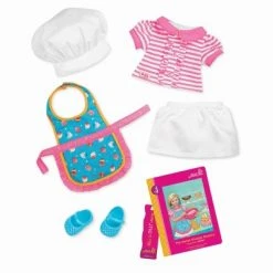 Our Generation 18" Posable Cooking Doll Jenny with Gourmet Kitchen Playset & Storybook (Red) -Our Generation Doll Shop unnamed file 800