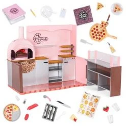 Our Generation Easy Cheesy Pizzeria Restaurant Accessory Playset for 18" Dolls 18 Our Generation Easy Cheesy Pizzeria Restaurant Accessory Playset for 18" Dolls -Our Generation Doll Shop unnamed file 823