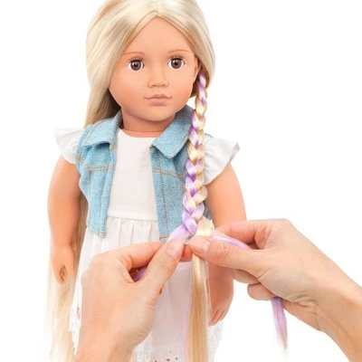 Our Generation Phoebe with Hair Clips & Styling Book 18" Hair Grow Doll 5 Our Generation Phoebe with Hair Clips & Styling Book 18" Hair Grow Doll - Image 3