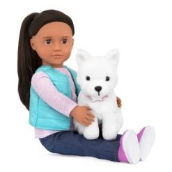 Our Generation Cassie and Pet Samoyed 18" Doll & Pet Plush Dog Set -Our Generation Doll Shop unnamed file 886