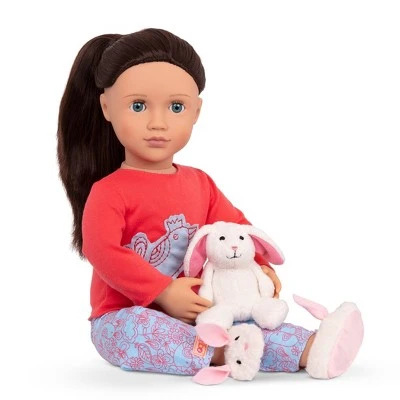 Our Generation Willow with Storybook & Plush Bunny 18" Posable Sleepover Doll 4 Our Generation Willow with Storybook & Plush Bunny 18" Posable Sleepover Doll - Image 2