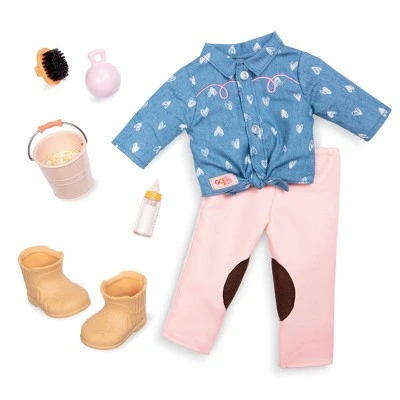 Our Generation 18" Equestrian Doll & Horse Set - Yanira with Foal 5 Our Generation 18" Equestrian Doll & Horse Set - Yanira with Foal - Image 3