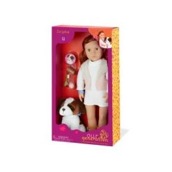 Our Generation 18" Doll & Pet Set - Delphia with Plush Saint Bernard Dog -Our Generation Doll Shop unnamed file 962