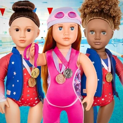 Our Generation Posable 18" Swimmer Doll - Maya 3 Our Generation Posable 18" Swimmer Doll - Maya