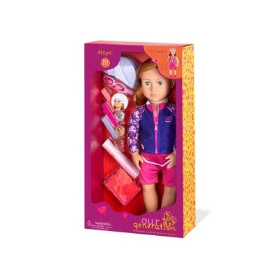 Our Generation Posable 18" Swimmer Doll - Maya 8 Our Generation Posable 18" Swimmer Doll - Maya - Image 6